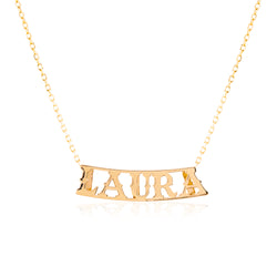 Collar personalizado con tu nombre en oro de 18k de Rhapsody Jewels
