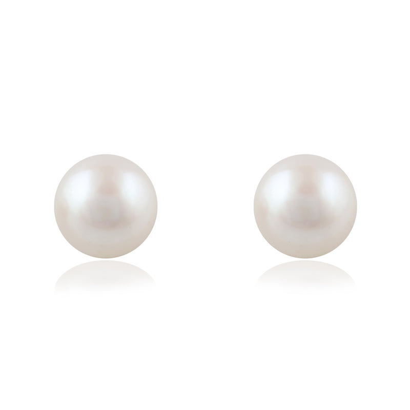 Pendientes perla cultivada de 8mm de Rhapsody Jewels